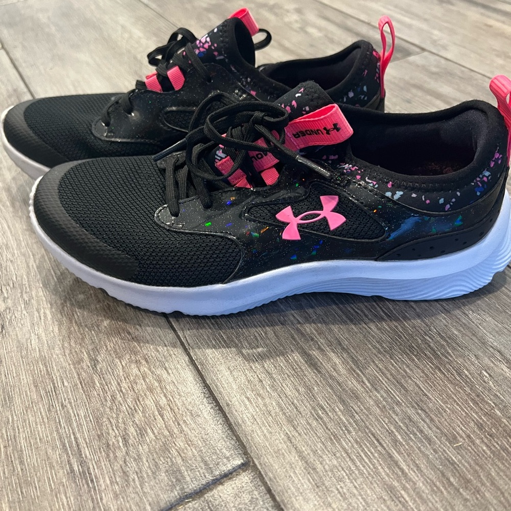 Under Armour Black and Pink Sneakers